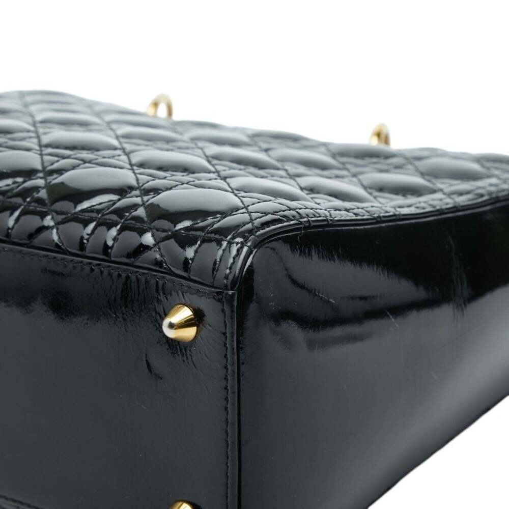 CHRISTIAN DIOR Black Leather Shoulder Bag - Picture 6 of 10